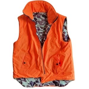 Orange Camo Reversible hunting vest